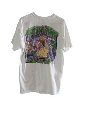 Fantasy Fest 2014 Key West Men's Graphic T-Shirt, White, Large, Animeted Dreams